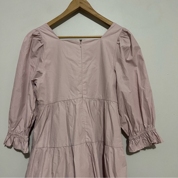 NWT MADEWELL poplin Lizzie babydoll pink dress size 10 - Picture 5 of 9